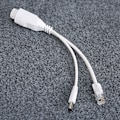 Miniatyrbillede 5 af 8: 24V vandtæt IP-kamera Power Over Ethernet Adapter POE Kabel Splitter Injector White