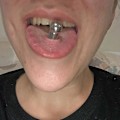 Miniatyrbillede 3 af 5: Trendy Titanium Stål Tunge Studs Sæt med 5 forskellige størrelser