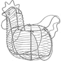 Miniatyrbilde 2 av 4: Eggkurv i metall Egg Krom eggkurv i metall