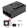 Pikkukuva 1 / 8: Case Raspberry Pi 4 Shell -kuorelle RPi 4B -kosketusnäytölle, jossa on jäähdytystuulettimen tietokoneen lisävarusteet (case jäähdytystuuletin)