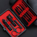 Miniatyrbild 6 av 8: Nagelklippare set 10 i 1 bärbar set i rostfritt stål med case för hemresesalong