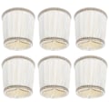 Miniatyrbillede 3 af 8: 6 Stk Stof Lampeskærm Moderne Lysekrone Bordlampe Cover til E14 Screw Home Accessory