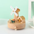 Miniatyrbillede 2 af 5: Elegant Trævindmølle Musikboks