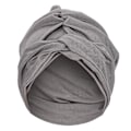 Miniatyrbilde 3 av 8: Kvinners Mote Turban Hode Skjerf Stretch Faste Kjemo Wrap Muslimsk Lue Religiøs Artikkel Grå