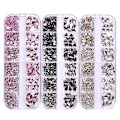 Pikkukuva 2 / 5: 3 kpl Crystal AB litteät strassit ja kirkkaat kynsitimantit nail art - tee-se-itse kynsikorut ja korutarvikkeet