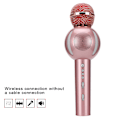 Pikkukuva 8 / 8: Monitoiminen Bluetooth-langaton mikrofoni puhelimeen karaokeen (ruusukulta)