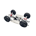 Pikkukuva 5 / 5: RC-auton metallivaihteisto etu- ja taka-akselisarja MN D90 D91 mustalle