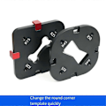 Miniatyrbillede 3 af 5: Lomme Radius Jig Router Skæring Fillet Skabelon 4 i 1 R-Vinkel Bue