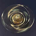 Miniatyrbild 3 av 5: Gyllene Fidget Spinner Magic Orb Stress Relief Leksak Handhållen Tri Spinner för Ångest Fokus och Avkoppling