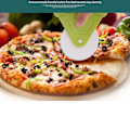 Pikkukuva 5 / 8: Muovinen pizzaleikkuri, pizzanleikkaustyökalu, kakun ja leivän leikkaustyökalut, leivontatyökalut, leivontavälineet