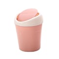 Miniatyrbillede 5 af 5: 3 Mini Plastik Skraldespande, Lille Bordplade Skraldespand med Roterende Låg, til Hjemmet, Kontoret, Køkkenet, Toiletbordet, Soveværelset, Badeværelset (Blå+Grøn+Pink)