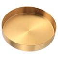 Miniatyrbilde 1 av 5: Rundt Gullbrett, Dekorativt Metallbrett Sminkebrett Organizer, 12,4 cm