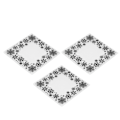 Miniatyrbilde 4 av 8: 3 stk. Embossing-mal Praktisk snøfnugg-mønster Relief Design DIY Craft Mal-former for å lage kort Invitasjoner