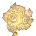 Miniatyrbild 2 av 8: LED-rosblomster ljusslinga Simulerade rosblommor Fe-ljusslingor för bröllop Hemfest Dekoration 20 lampor 9,8ft