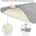 Miniatyrbilde 4 av 5: Sklisikker Baderomsmatte med Memory Foam, Absorberende Maskinvaskbar Baderomsmatte, Dusjmatte for Baderom, 40 x 60 cm, Grå