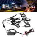 Miniatyrbilde 3 av 6: 6 stk Atmosfærisk Chassislys Bil Eksteriør Dekorasjon Neonlampe RGB LED for Jeep ATV SUV