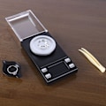 Miniatyrbild 6 av 8: 0,001 g Hög precision Bärbar Mini LCD Digital Elektronisk Vågskala för Viktning Smycken Guld piller 50g/0,001g