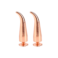 Miniatyrbilde 5 av 8: 100 sett med pigger og nagler i roségull, sterk messing, nøyaktig tråd, punk-stil, metallbelagte kjeglespiker for DIY-klær 7x26mm