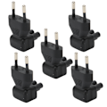 Miniatyrbild 3 av 8: 5 st EU-kontakt till IEC320 C5 strömadapter vinkel EU-kontakt till IEC320 C5 strömadapterkonverter för bärbar dator 100-250V