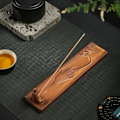 Miniatyrbilde 2 av 5: Keramisk Røkelsesbrenner Håndverks Ornament Røkelseskar Dekorasjon for Yoga SPA Kontor 23.7 x 5.4 x 5.6cm