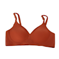 Miniatyrbilde 4 av 8: Amme-BH trådløs amming pustende Maternity sove-BH for SummmerBrick‑Red L