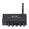Miniatyrbild 1 av 8: Digital Reverb Stereo Förstärkare Bluetooth 5.0 Dubbel Mikrofoningång DC 12V