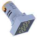 Miniatyrbilde 7 av 8: AD16‑22FSV Frosted Panel Digitalt spenningssignalindikator Spenningsmålerindikator 60~500V AC Gul