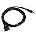 Pikkukuva 6 / 8: Micro-B uros USB-A 3.0 uros -kaapeli, kulmakytkentäsovitin, 1,2 m, musta