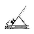 Miniatyrbillede 2 af 5: Justerbart Metal Bogstativ Bærbar Læsebogholder Støtte Dokumenthylde Bogstøtte Tablet Musik Node Opskrift Stativ Zekai
