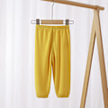 Miniatyrbillede 6 af 6: Børns lange bloomers i ren farve, åndbare, løse, afslappede lanternebukser til sommer, småbørn, piger, drenge, F00 100 cm / 39,4 tommer
