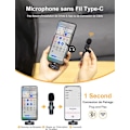 Miniatyrbillede 3 af 5: CP1(c) 2.4GHz trådløs mikrofon til Android-telefon iPad Pro Vlog YouTube TikTok