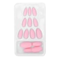Pikkukuva 1 / 8: 24 kpl Nail Art Tips Set Matt Pure Color Tekokynnet Tekokynnet Täyskantiset cover F124