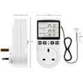 Miniatyrbillede 4 af 5: Digital Termostat, 230V Temperaturregulator Stikkontakt, 13A Timer Switch Stik Med Sensor Til Reptil Drivhus Hjemme Fermentering - JRSZ AU