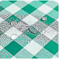 Miniatyrbild 2 av 4: Fläckbeständig och vattentät rutig bordsduk - Perfekt för picknick utomhus och semestermiddagar (6 storlekar, 5 färger) 100cm*150cm Blå