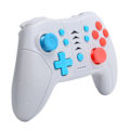Miniatyrbild 3 av 8: Bluetooth Gamepad Programmerbar spelkontroll 3 hastighetsvibrationsjustering Passar för Switch ProGrå