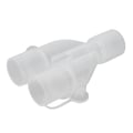Miniatyrbild 6 av 8: Återanvändbar slangadapter för andningsmaskin 15 mm till 22 mm Y-formad adapter för syrgasslang i plast
