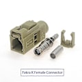 Miniatyrbillede 1 af 5: Fakra A B C D E F G H I K Z Hun Crimp Connector Bilradio Fm Gps Antenne Fakra Adapter Til Rg316 Rg174 Pigtail Kabel Fakra K Hun