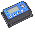Miniatyrbilde 3 av 8: YCX-002 10-60A solcellepanelregulator ladekontroller PWM 12V/24V autofokussporing 50A