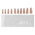 Miniatyrbilde 2 av 8: 10 stk Pure Color Full Cover Falsk Nail Kvinner Jenter Elegant Fasjonabel Falsk Nail Tip Manicure ToolN5354-04