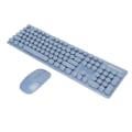 Miniatyrbillede 8 af 8: Tastatur Mus Combo 104 taster 2.4G trådløs og BT-forbindelse Lav støj Ergonomisk retro-stil Tastatur Tastatur og mus Blå