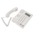 Miniatyrbillede 7 af 8: C199 Fastnettelefon Hjem Kablet Fastnet Kontor Telefon med Ledning Skrivebord Stor Skærm Hvid