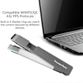 Miniatyrbild 2 av 5: Kort USB-C till USB C-kabel [9cm 3.54tum] 40Gbps för 4 Emarkchip