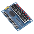 Miniatyrbild 2 av 8: Ny 8-bitars digital LED-nyckel Digital Tube TM1638 Display Modul för Arduino AVR Authentic