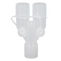 Miniatyrbillede 2 af 8: Genanvendelig åndedrætsmaskineslangeadapter 15 mm til 22 mm Y-form plast iltslangeadapter
