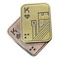 Miniatyrbild 1 av 5: Metall Fidget Leksaker - Magnetisk Poker Push Card Slider Stress Relief Leksak för Män, EDC Haptic Coin KK