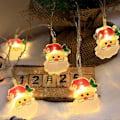 Miniatyrbillede 4 af 5: Julemand Julelyskæde med 3M 20 LED Batteridrevet, Juledekoration til Hjemmet, Haven, Soveværelset og Indendørs og Udendørs Dekoration