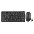 Pikkukuva 1 / 8: Näppäimistö Hiiri Combo 2.4G Langaton Pyöreä Näppäimistö Ergonominen muotoilu Silent Mouse USB vastaanotin Näppäimistö ja hiiri musta