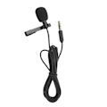 Miniatyrbillede 7 af 8: 3,5 mm Lavalier Lapel Microphone Clip på håndfri mikrofon til interviewmøde Sort