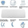 Miniatyrbillede 3 af 5: Halvmåne fodstøtte, memory foam fodstøtte pude, hvid