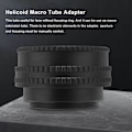 Miniatyrbillede 5 af 5: Varm M42 Til M42 Linse Justerbar Fokuserings Helicoid Makro Rør Adapter - 17mm Til 31mm